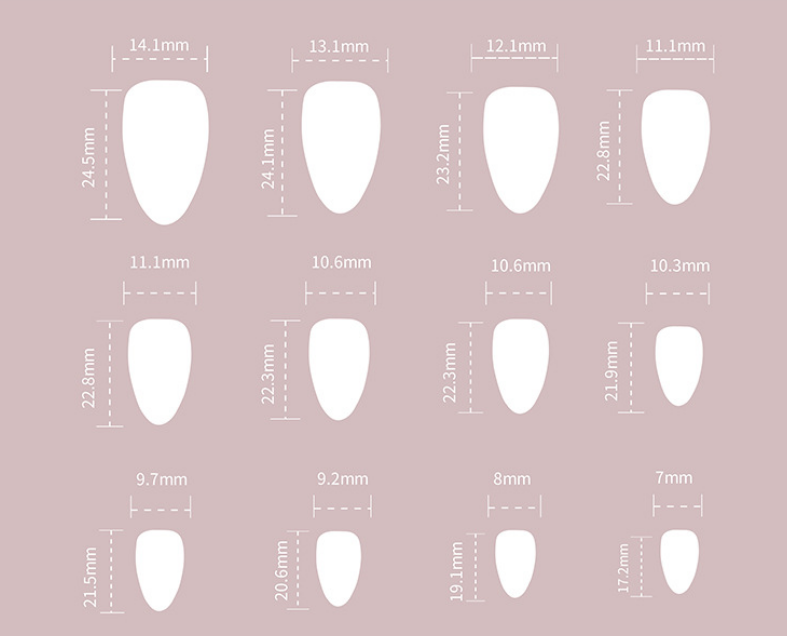 Nude Pink Press On Nails with Blue Glitter French Tips Almond Shape Glossy Minimal Luxury Design Reusable Full Cover False Nails Kit Elegant Everyday Nails 100