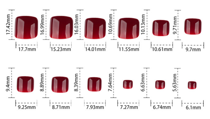Wine Red Press On Toenails Glossy Solid Color Short Squoval Shape Reusable Full Cover False Toe Nails Kit Classic Elegant Pedicure Nails for Women 106