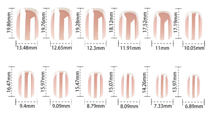 Nude French Tip Press On Nails Glossy Classic White Tips Natural Look Minimal Design Reusable Full Cover False Nails Kit Elegant Everyday Wear for Women 104