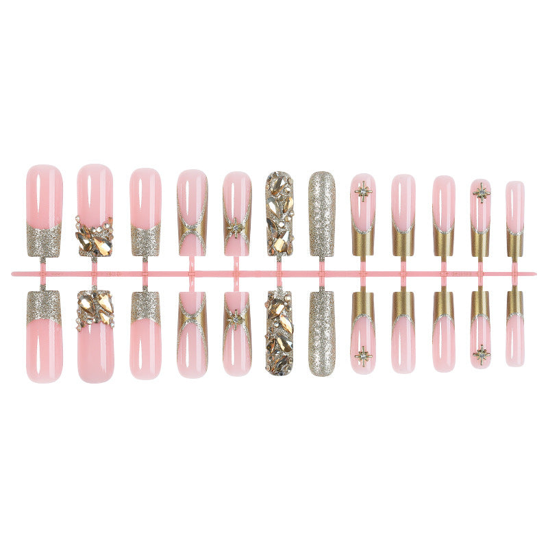 Press On Nails Beach Vacation Summer Floral Starfish Shell Design Almond Shape Glossy Fake Nails Reusable Nail Set 70