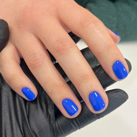 Press On Nails Multi Color Set Short Squoval Glossy Fake Nails Reusable Full Cover Nail Kit Blue Red Green Black Nude 62