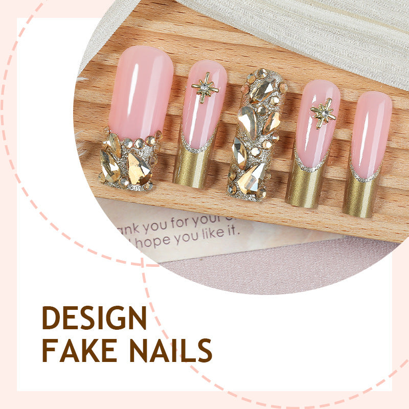 Press On Nails Beach Vacation Summer Floral Starfish Shell Design Almond Shape Glossy Fake Nails Reusable Nail Set 70