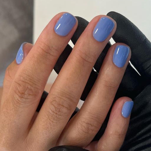 Press On Nails Multi Color Set Short Squoval Glossy Fake Nails Reusable Full Cover Nail Kit Blue Red Green Black Nude 62