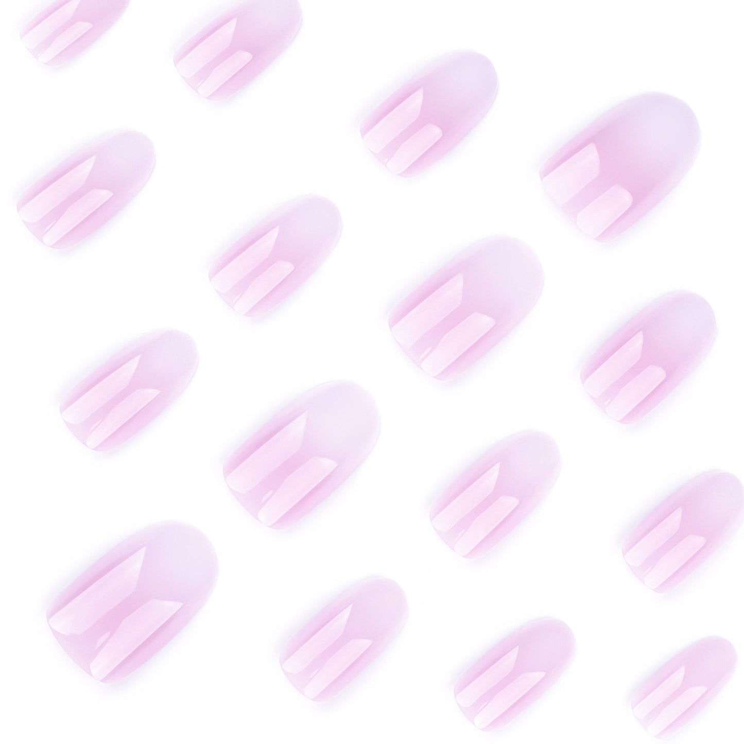 Pink Purple Ombre Press On Nails Short Oval Glossy Gradient Full Cover Fake Nails Natural Jelly Look Reusable Acrylic Nails Kit Soft Feminine Everyday Nail Set 150