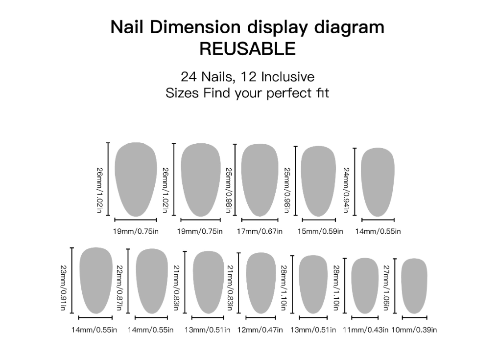 Bright Colors Dot Press-On Nails Almond Shape Reusable Glue On Fake Nails Colorful Summer Set 28
