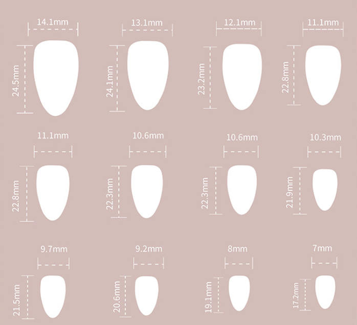 Nude Pink Press-On Nails Almond Gold French Tip Star Design Reusable Glue On Fake Nails Elegant Set 45