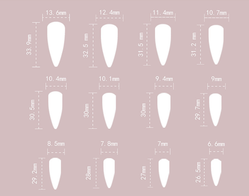 Black Ombre Press On Nails – Almond Shape Gothic Red Ink Gradient, Silver Thorn Metal Glossy Reusable Nail Set 161