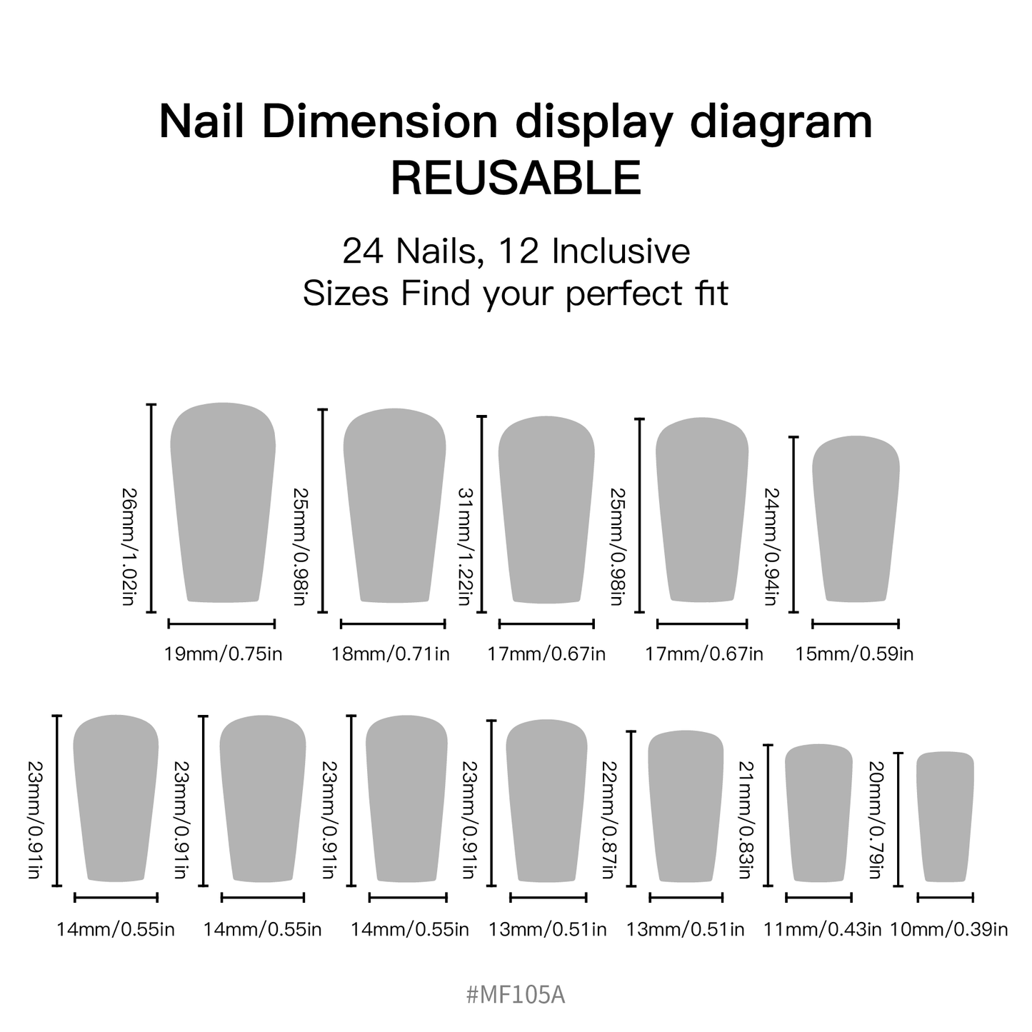 Black Press On Nails Panda Floral Design Cute Edgy Aesthetic Nails Squoval Glossy Reusable Nail Set 22